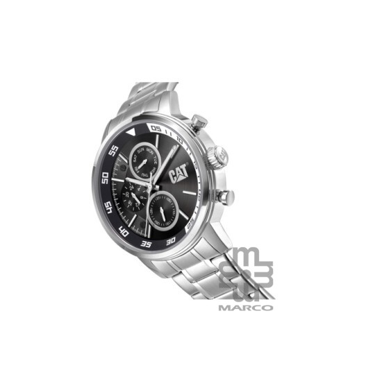 Caterpillar Sail AK-149-11-122 Black  Stainless Steel Analog Watch | Multi Movement | 46MM | 2Y Warranty