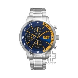 Caterpillar Sail AK-149-11-627 Silver Stainless Steel Analog Watch | Multi Movement | 46MM | 2Y Warranty