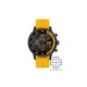 Caterpillar Sail AK-169-27-127 Black Yellow Silicone Analog Watch | Multi Movement | 46MM | 2Y Warranty