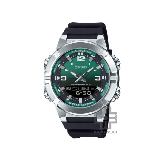 Casio General AMW-870A-3AV Black Resin Band Men Watch Casio General AMW-870A-3AV Black Resin Band Men Watch