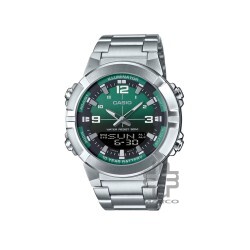 Casio General AMW-870DA-3AV Silver Stainless Steel Band Men Watch