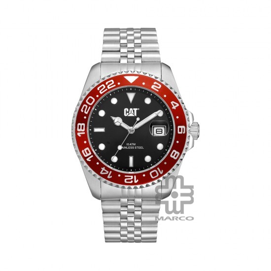 Caterpillar R-TYPE 1.2 AO-141-11-120| Black Dial | Stainless Steel | Analogue Watch | 2Y Warranty