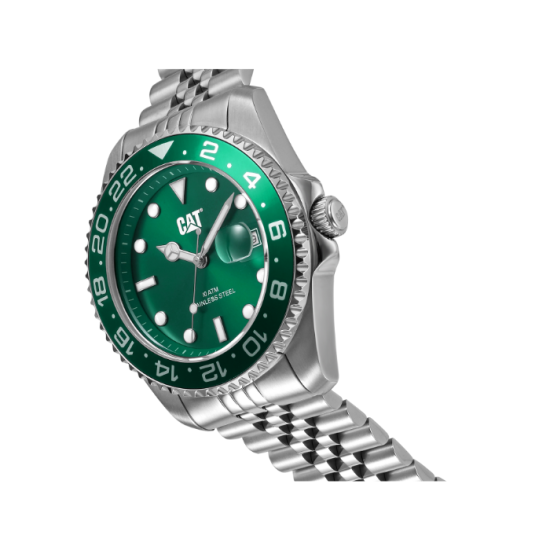 Caterpillar R-TYPE AO-141-11-323| Green Stainless Steel | Analogue Watch | 100M | 43MM | 2Y Warranty