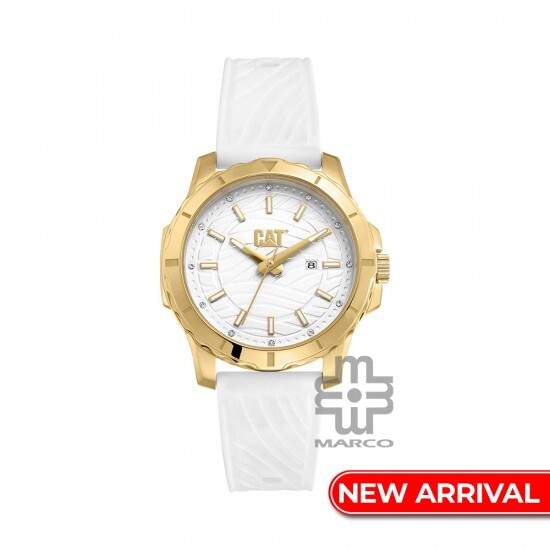 CAT DOWNFORCE WOMENS AP-381-20-228 Silicone Band Analog Watch | 10 ATM | 36MM | 2Y Warranty