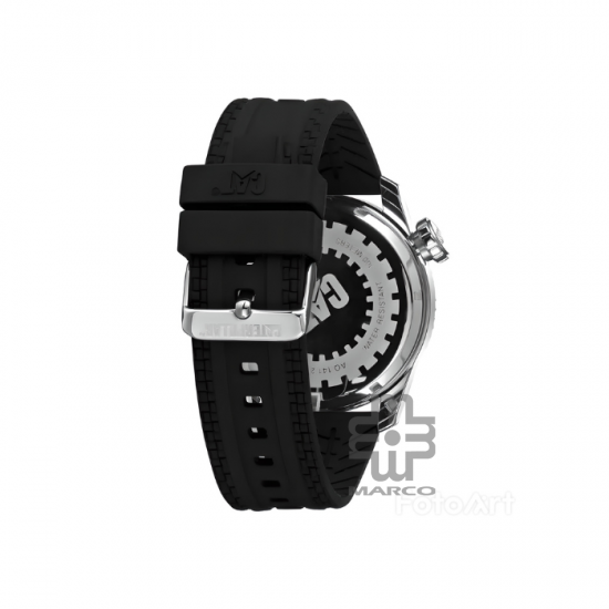 Caterpillar SPUN | AQ-141-21-112 | Black White Silicone Strap | Analog Watch | 100M WR| 2Y Warranty