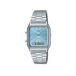 Casio Vintage AQ-230A-2A1 Silver Stainless Steel Band Men Watch / Women Watch Casio Vintage AQ-230A-2A1 Silver Stainless Steel Band Men Watch / Women Watch