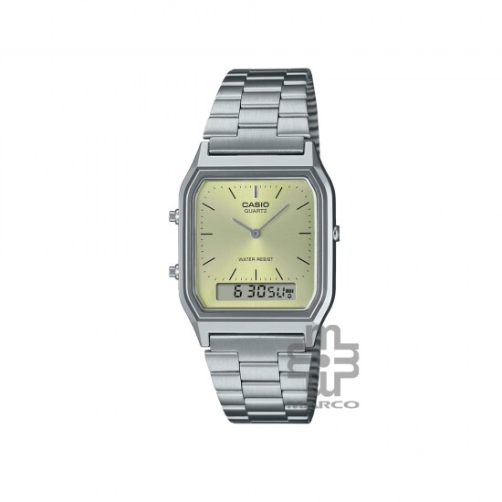 Casio Vintage AQ-230A-9AMQY Silver Stainless Steel Band Men Watch / Women Watch Casio Vintage AQ-230A-9AMQY Silver Stainless Steel Band Men Watch / Women Watch