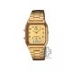 Casio Vintage AQ-230GA-9B Gold Stainless Steel Band Men Watch / Women Watch