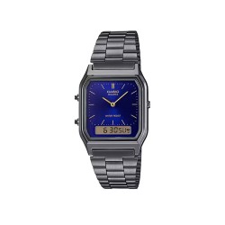 Casio Vintage AQ-230GG-2A Dark Grey Stainless Steel Band Men Watch / Women Watch Casio Vintage AQ-230GG-2A Dark Grey Stainless Steel Band Men Watch / Women Watch