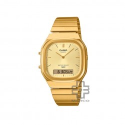 Casio Vintage AQ-240EG-9A Gold Stainless Steel Band Women/Men Watch