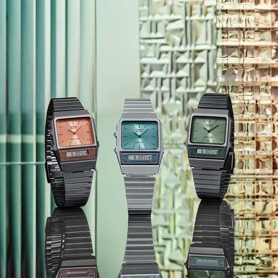 Casio Vintage AQ-800ECGG-4A Gray Stainless Steel Band Women / Men / Unisex Watch Casio Vintage AQ-800ECGG-4A Gray Stainless Steel Band Women / Men / Unisex Watch