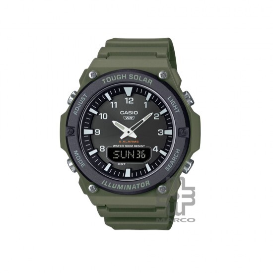 Casio General AQ-S820W-3BV Olive Resin Band Men Watch