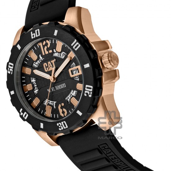 Caterpillar Steel Barricade AR-191-21-139 | Black Silicone l | Analog Watch | 10 ATM | 44MM | 2Y Warranty