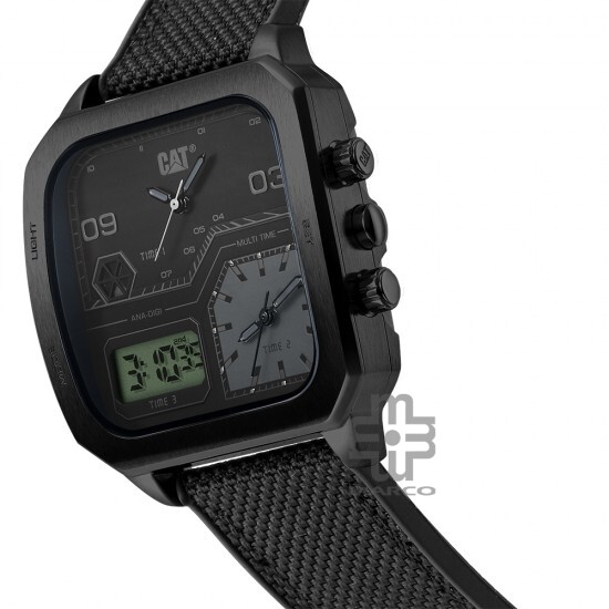 Caterpillar Retro D Multi | AS-169-21-151 | Black Nylon Strap | Ana-Digit Watch | 50M WR | 2Y Warranty