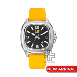 CAT AXIS AV-141-27-131 Yellow Silicone Analog Watch | 10 ATM | 44MM | 2Y Warranty