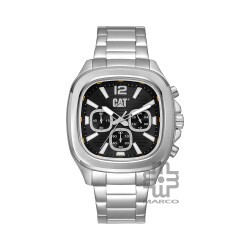 CAT AXIS CHRONO AV-143-11-131 Silver Stainless Steel Analog Watch | 10 ATM | 44MM | 2Y Warranty
