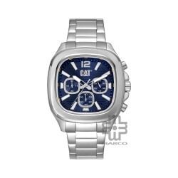 CAT AXIS CHRONO AV-143-11-636 Silver Stainless Steel Analog Watch | 10 ATM | 44MM | 2Y Warranty