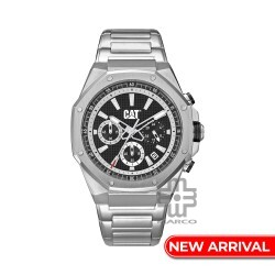 CAT HEXLINE Chrono AW-143-11-122 Stainless Steel Band Analog Watch | 10 ATM | 42MM | 2Y Warranty