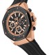 CAT HEXLINE Chrono AW-193-21-129 Black Silicone Band Analog Watch | 10 ATM | 42MM | 2Y Warranty