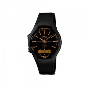Casio General AW-90H-9E Black Resin Band Unisex Youth Watch