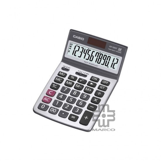 CASIO CALCULATOR AX-120ST (SILVER & BLACK) CASIO CALCULATOR AX-120ST (SILVER & BLACK)