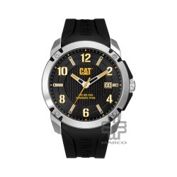 CAT ELITE AX-141-21-132 Black Silicone Band Analog Watch | 10 ATM | 46MM | 2Y Warranty
