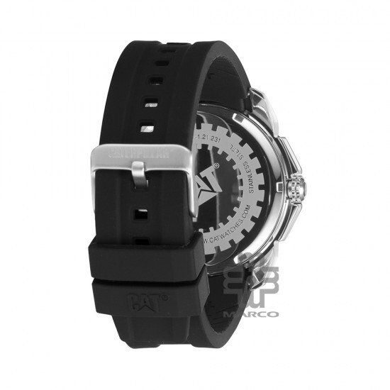 CAT ELITE AX-141-21-231 Black Silicone Band Analog Watch | 10 ATM | 46MM | 2Y Warranty
