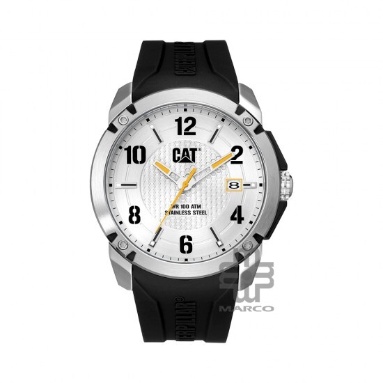 CAT ELITE AX-141-21-231 Black Silicone Band Analog Watch | 10 ATM | 46MM | 2Y Warranty