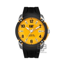 CAT ELITE AX-141-21-731 Black Silicone Band Analog Watch | 10 ATM | 46MM | 2Y Warranty