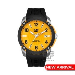 CAT ELITE AX-141-21-731 Black Silicone Band Analog Watch | 10 ATM | 46MM | 2Y Warranty
