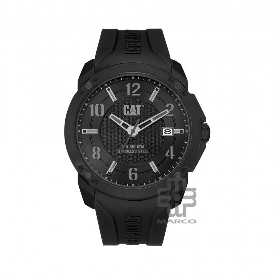 CAT ELITE AX-161-21-131 Black Silicone Band Analog Watch | 10 ATM | 46MM | 2Y Warranty