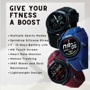 Reebok ActiveFit 2.0 Health and Fitness Trackers | Multiple Sports Modes | 7 - 15 Days Battery Life | RV-ATF-U0-POIO-BB