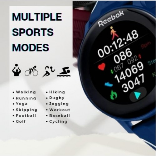 Reebok ActiveFit 2.0 Health and Fitness Trackers | Multiple Sports Modes | 7 - 15 Days Battery Life | Unisex Smart Watch
