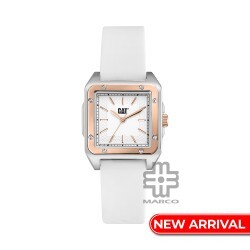 CAT SQUARE WOMENS B2-391-20-929 Silicone Band Analog Watch | 5 ATM | 30MM | 2Y Warranty