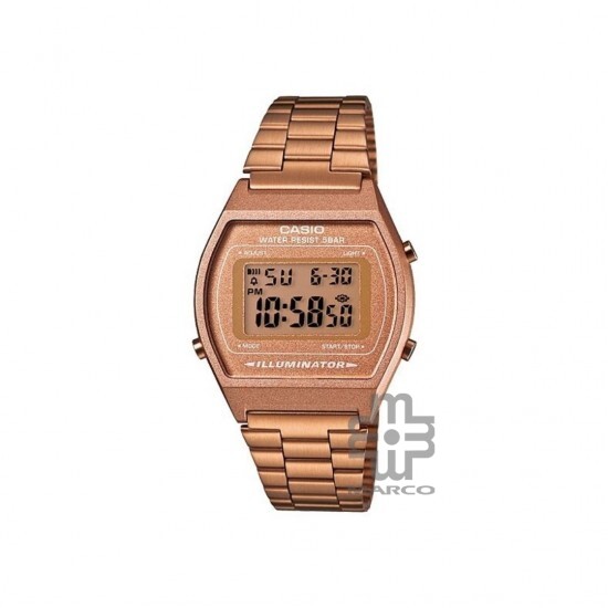 Casio Vintage B640WC-5A Rose Gold Stainless Steel Band Men Watch / Women Watch Casio Vintage B640WC-5A Rose Gold Stainless Steel Band Men Watch / Women Watch