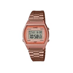 Casio Vintage B640WCG-5 Rose Gold Stainless Steel Band Men Watch / Women Watch