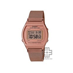 Casio Vintage B640WMR-5A Rose Gold Stainless Steel Band Men Watch / Women Watch