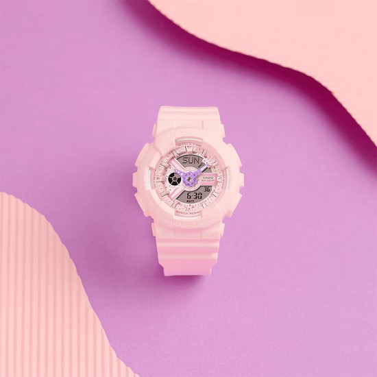 Casio Baby-G BA-110AH-4A Pink Resin Band Women Sports Watch