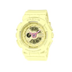 Casio Baby-G BA-110AH-9A Yellow Resin Band Women Sports Watch