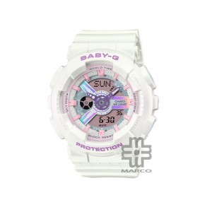 Casio Baby-G BA-110FH-7A White Resin Band Women Sports Watch