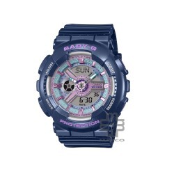Casio Baby-G BA-110MC-2A Indigo Resin Band Women Sports Watch