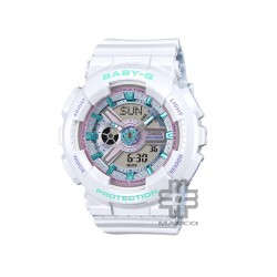 Casio Baby-G BA-110MC-7A White Resin Band Women Sports Watch