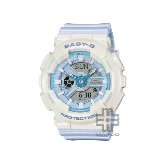 Casio Baby-G BA-110PD-2A Blue Resin Band Women Sports Watch
