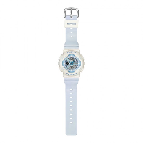 Casio Baby-G BA-110PD-2A Blue Resin Band Women Sports Watch