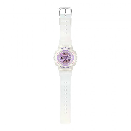 Casio Baby-G BA-110PS-7A White Resin Band Women Sports Watch