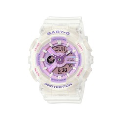 Casio Baby-G BA-110PS-7A White Resin Band Women Sports Watch