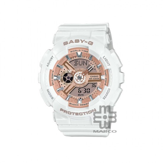 Casio Baby-G BA-110X-7A1 White Resin Band Women Sports Watch Casio Baby-G BA-110X-7A1 White Resin Band Women Sports Watch