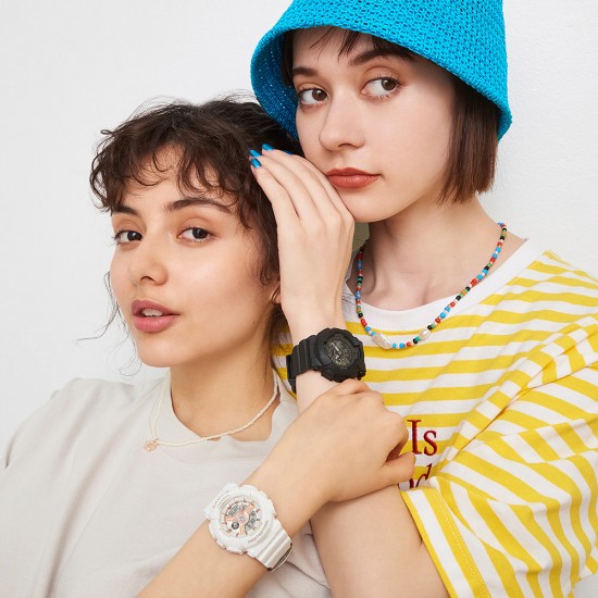 Casio Baby-G BA-110XRG-7A White Resin Band Women Sports Watch Casio Baby-G BA-110XRG-7A White Resin Band Women Sports Watch