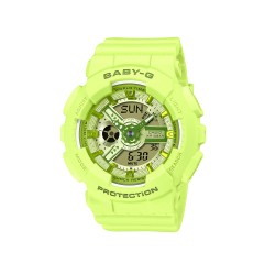 Casio Baby-G BA-110YK-3A Light Green Resin Band Women Sports Watch