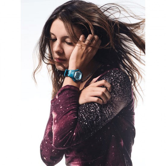 Casio Baby-G BG-169CM-2 Blue-Green Camouflage Resin Band Women Sport Watch